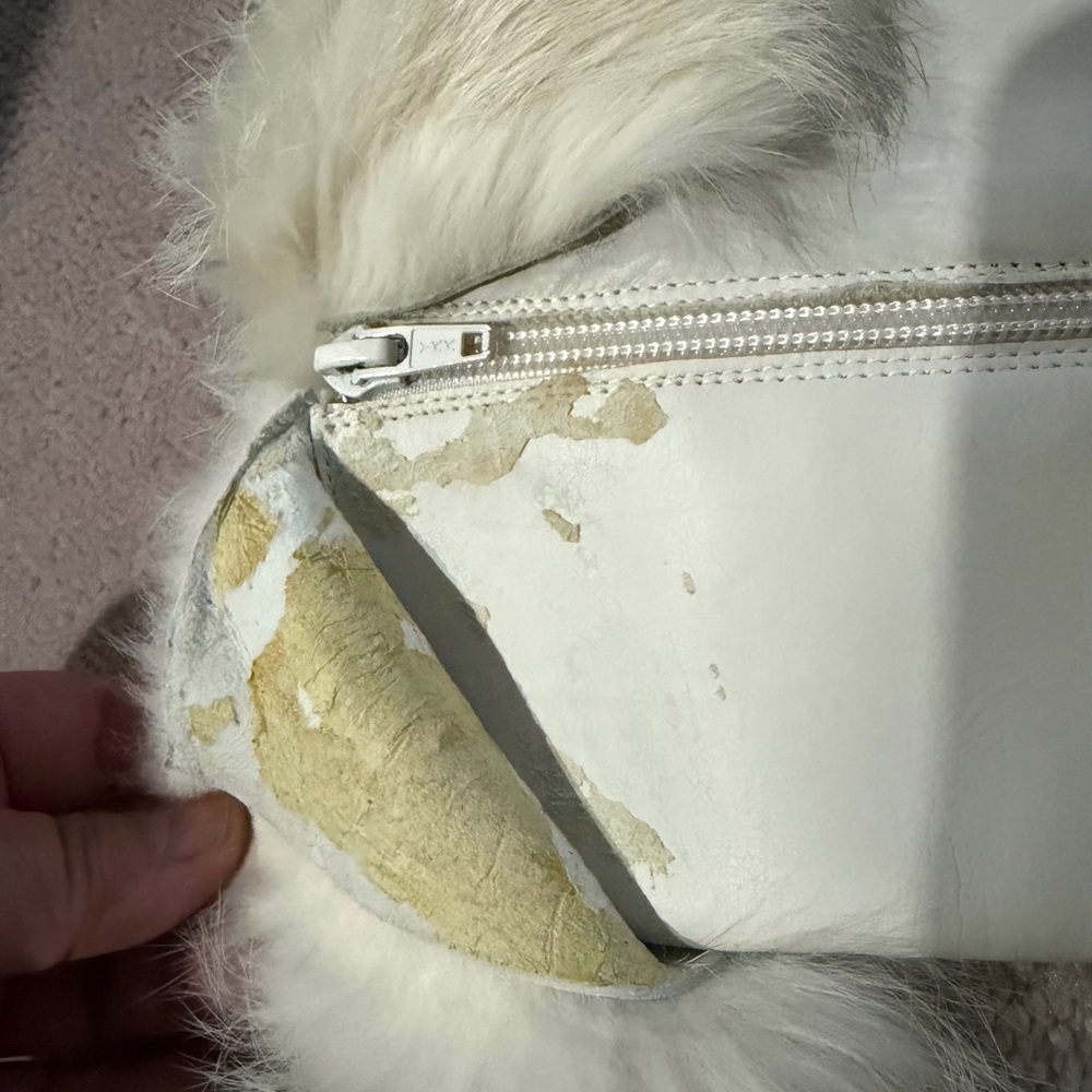 Vintage Winter White leather & fur - Picture 12 of 14